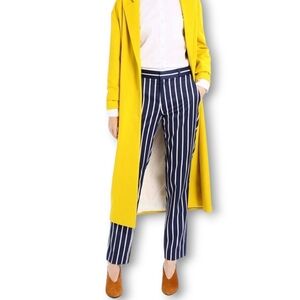 NWT Banana Republic Ryan Pant | Navy White & Rust | Striped Slim Straight Size 2